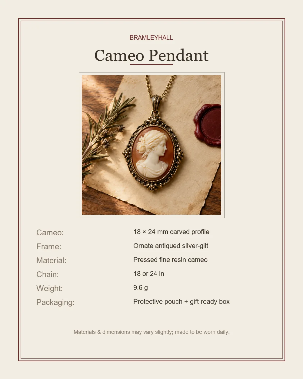 Cameo Pendant