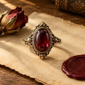Victorian Garnet Ring