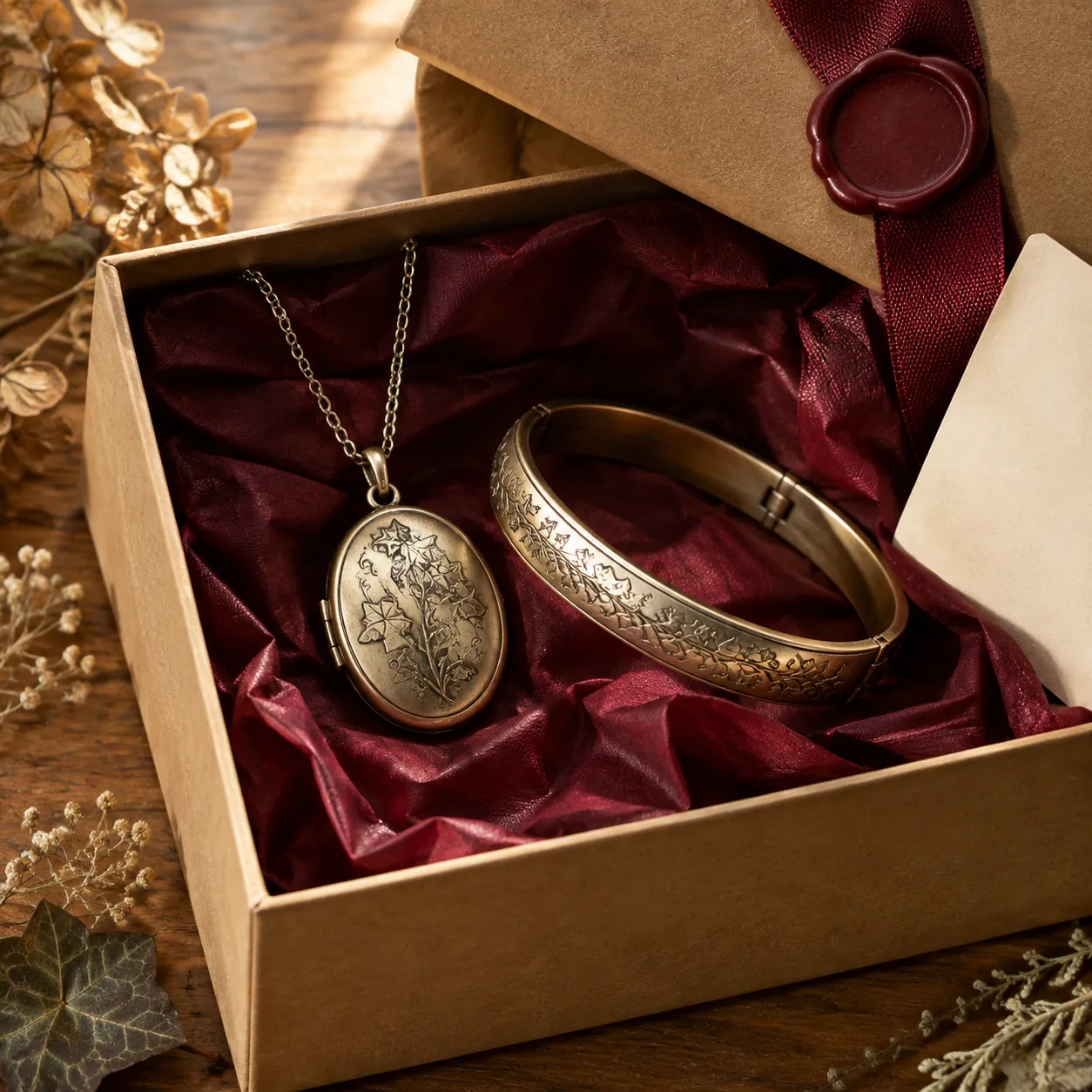 Locket & Bangle Set