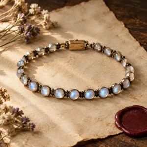Moonstone Line Bracelet